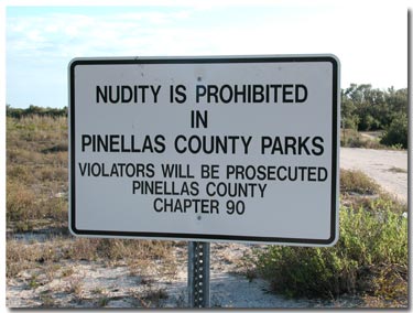 no nudity signage at fort desoto north beach.jpg